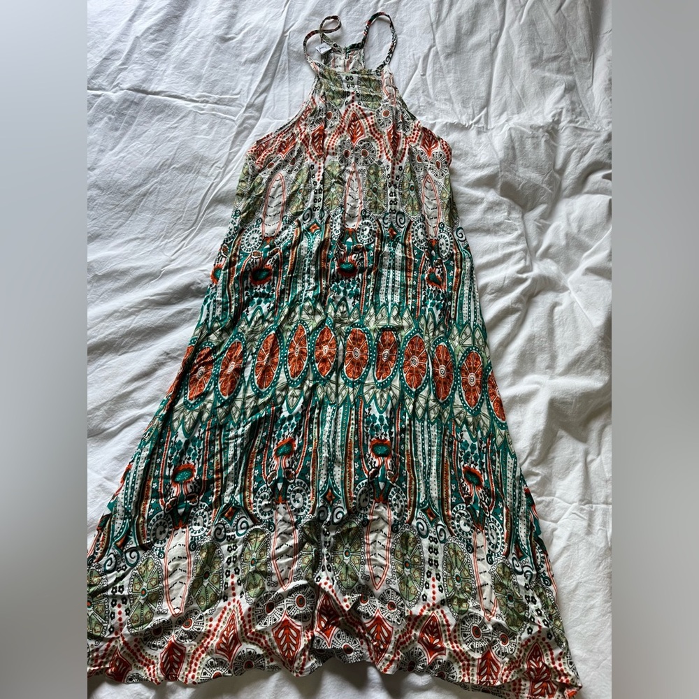 Silky Strappy Halter Sundress from Siesta Key